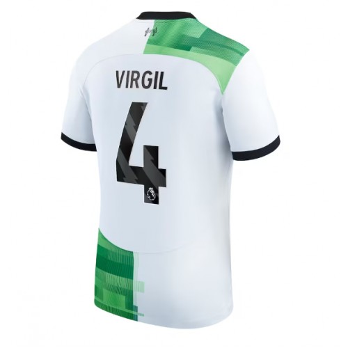 Liverpool Virgil van Dijk #4 Gostujuci Dres 2023-24 Kratak Rukav